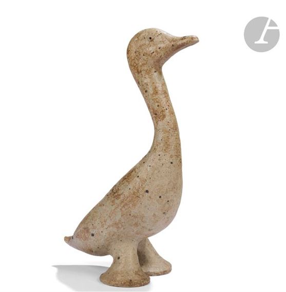 - LA BORNE Duck Sculpture by Andre Rozay