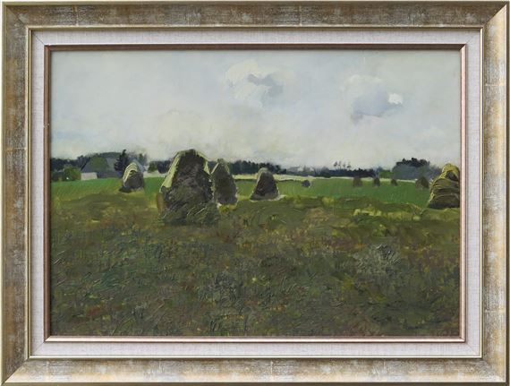 Ainava ar siena gubām by Jānis Pauļuks