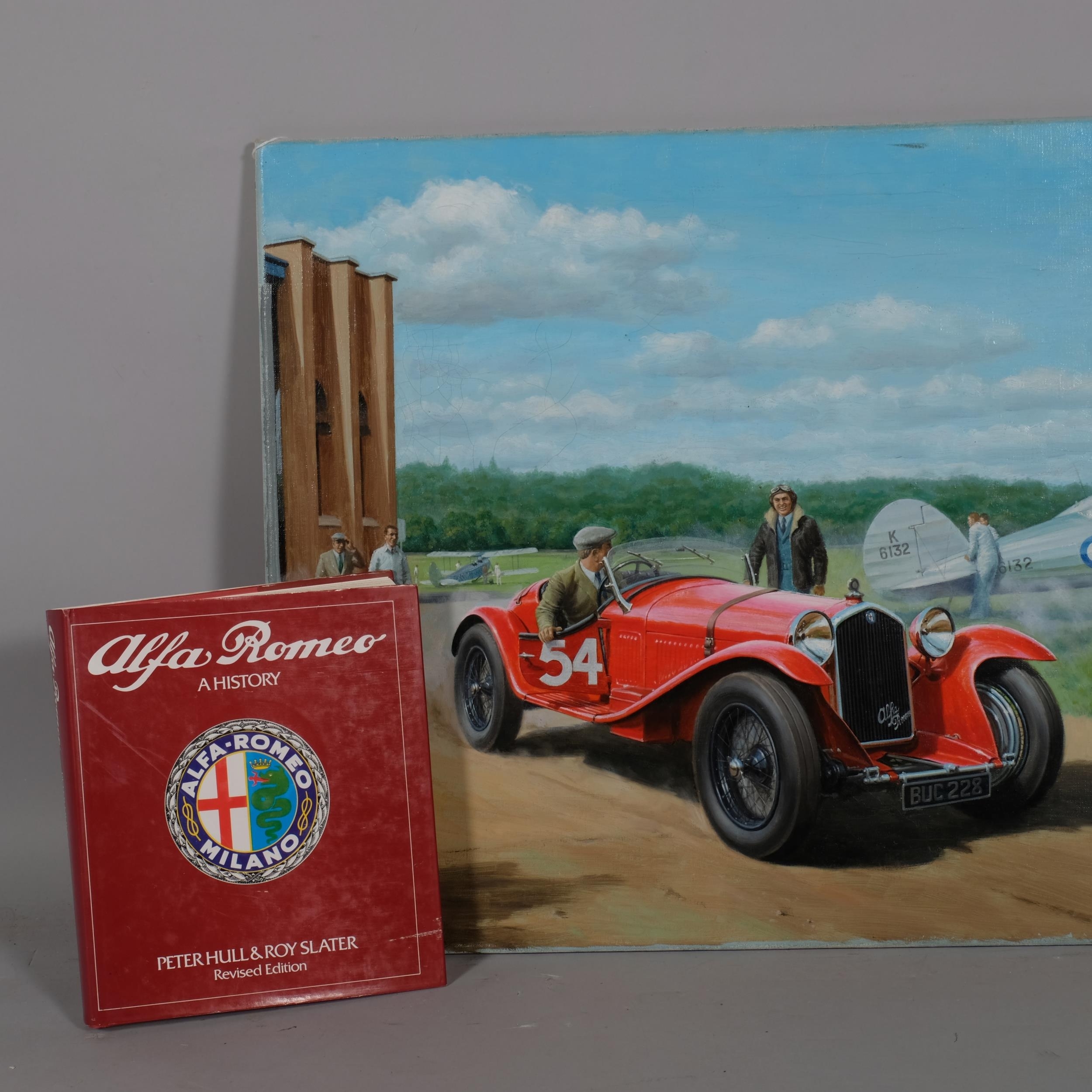 Tony Smith | Vintage Alfa Romeo car and bi-planes at the airfield (1982 ...