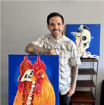 Luis Pedro Picasso's anatomical paintings are an explosive combination of colour and darkness