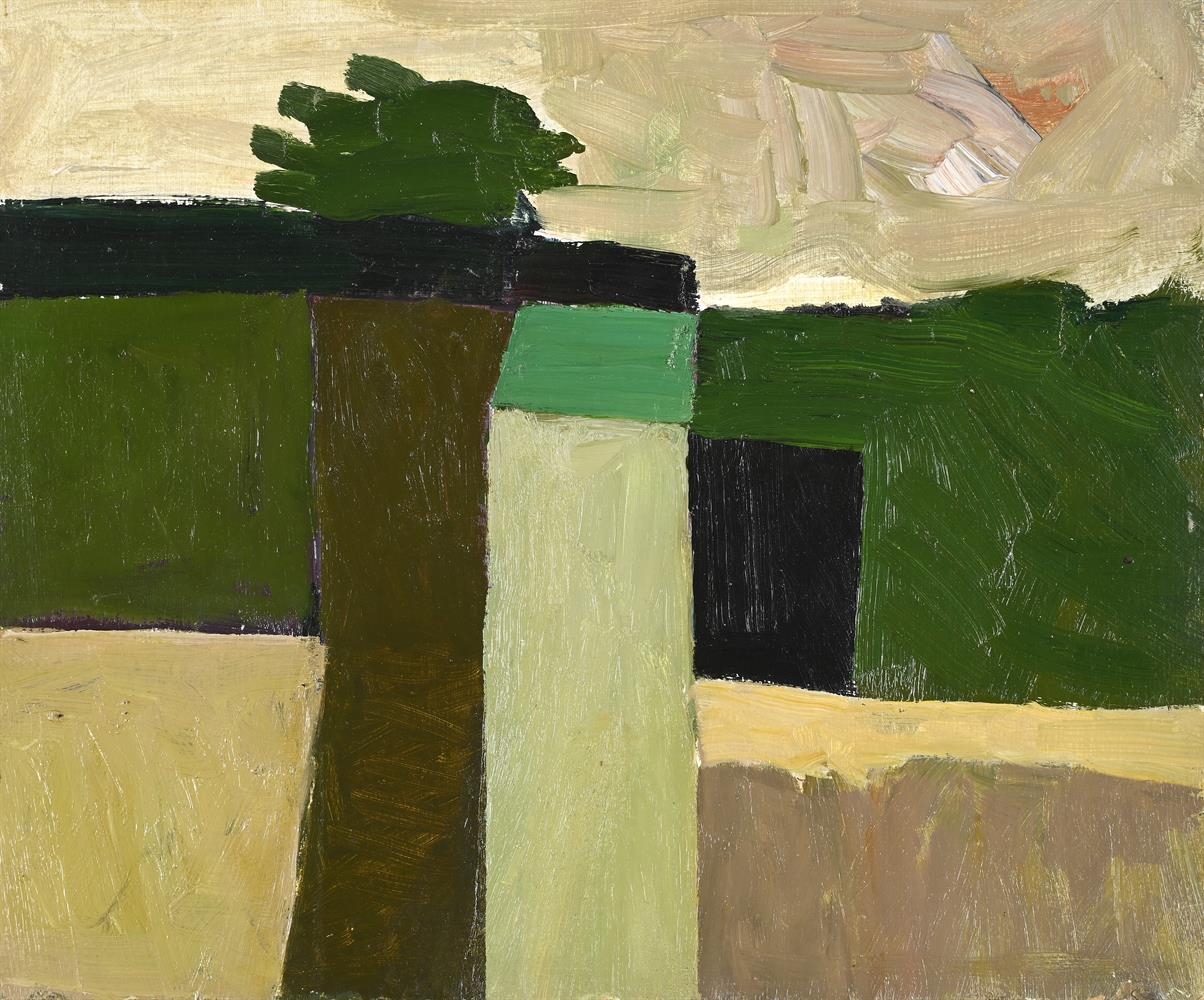 Keith Vaughan | SMALL GREEN LANDSCAPE (1972) | MutualArt