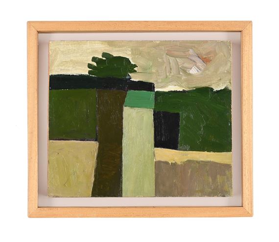Keith Vaughan | SMALL GREEN LANDSCAPE (1972) | MutualArt