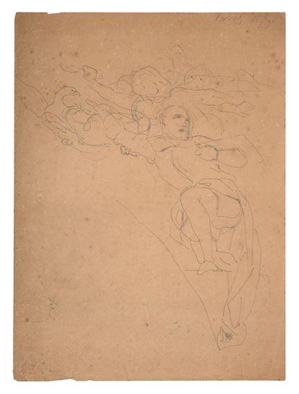 Etude pour un écoinçon, probablement pour l'Assemblée Nationale by Eugène Delacroix, 1798