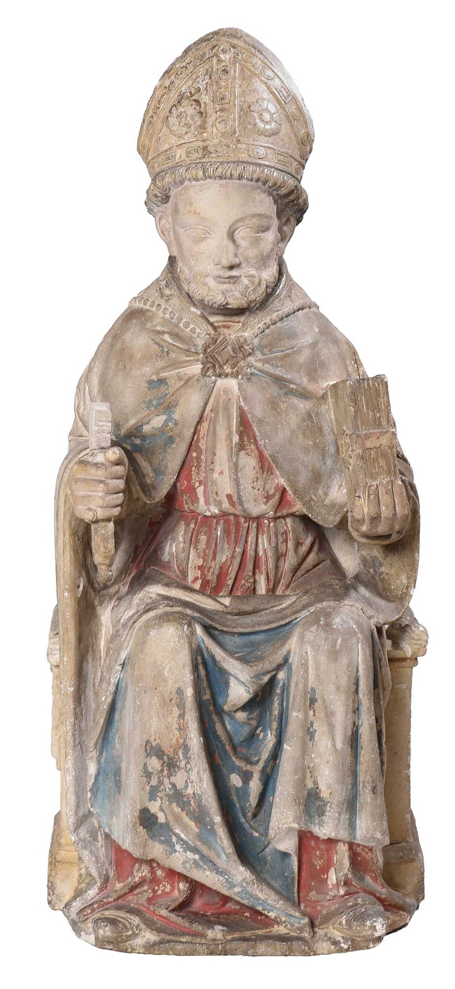 Seated Bishop - French School, 13th Century
