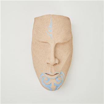 A Terracotta Mask by Hori Hern - Hori Hern
