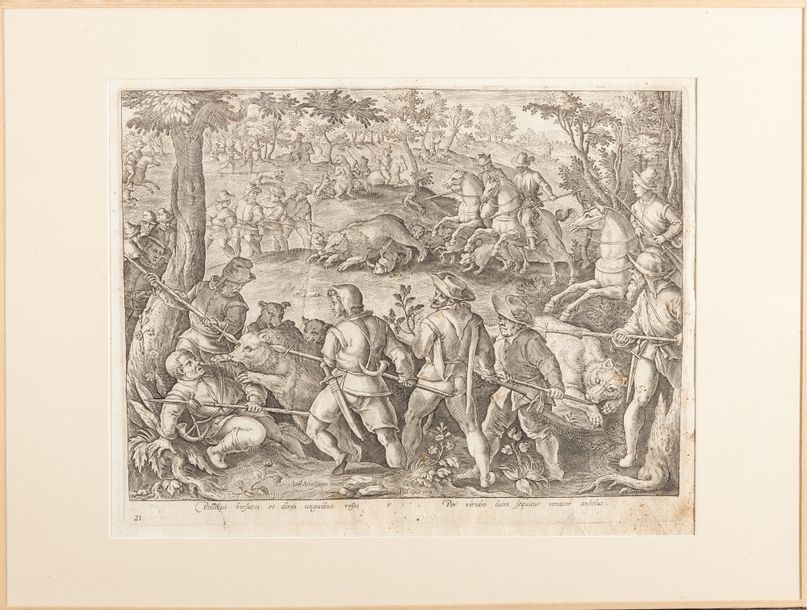Jan Straet | Suite of twelve plates from the series Venationes ferarum ...