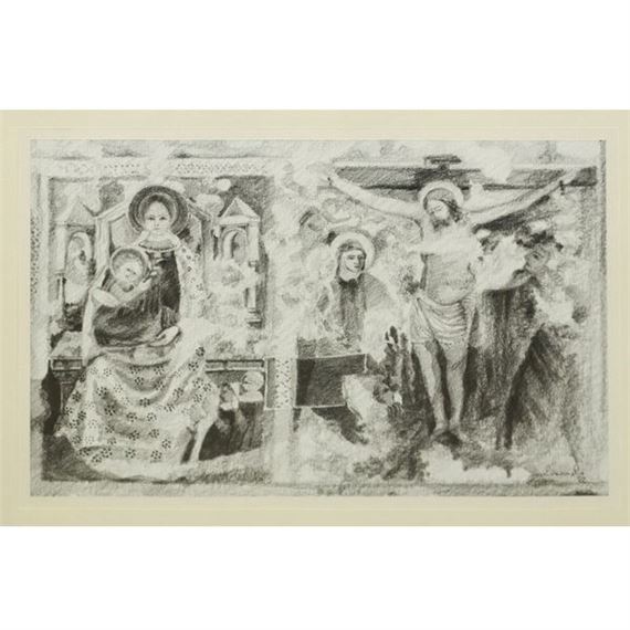 Madonna Enthroned and Crucifixion, 1982 - Renato Molinarolo