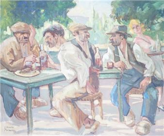 Buveurs à la table Picture