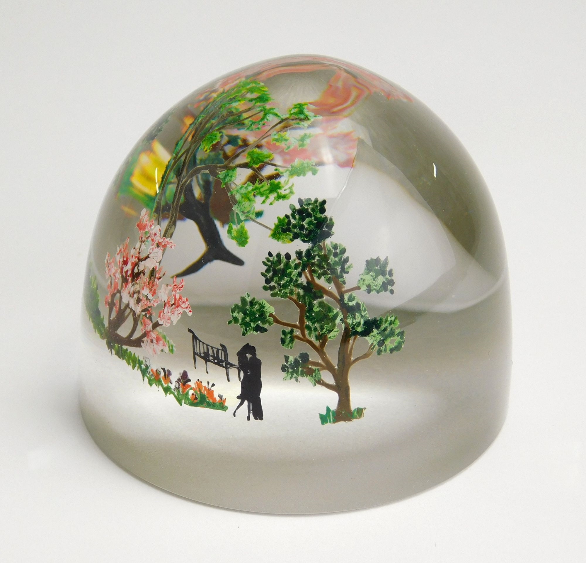 Alison Ruzsa | Alison Ruzsa glass paperweight- Silouettes in Spring ...