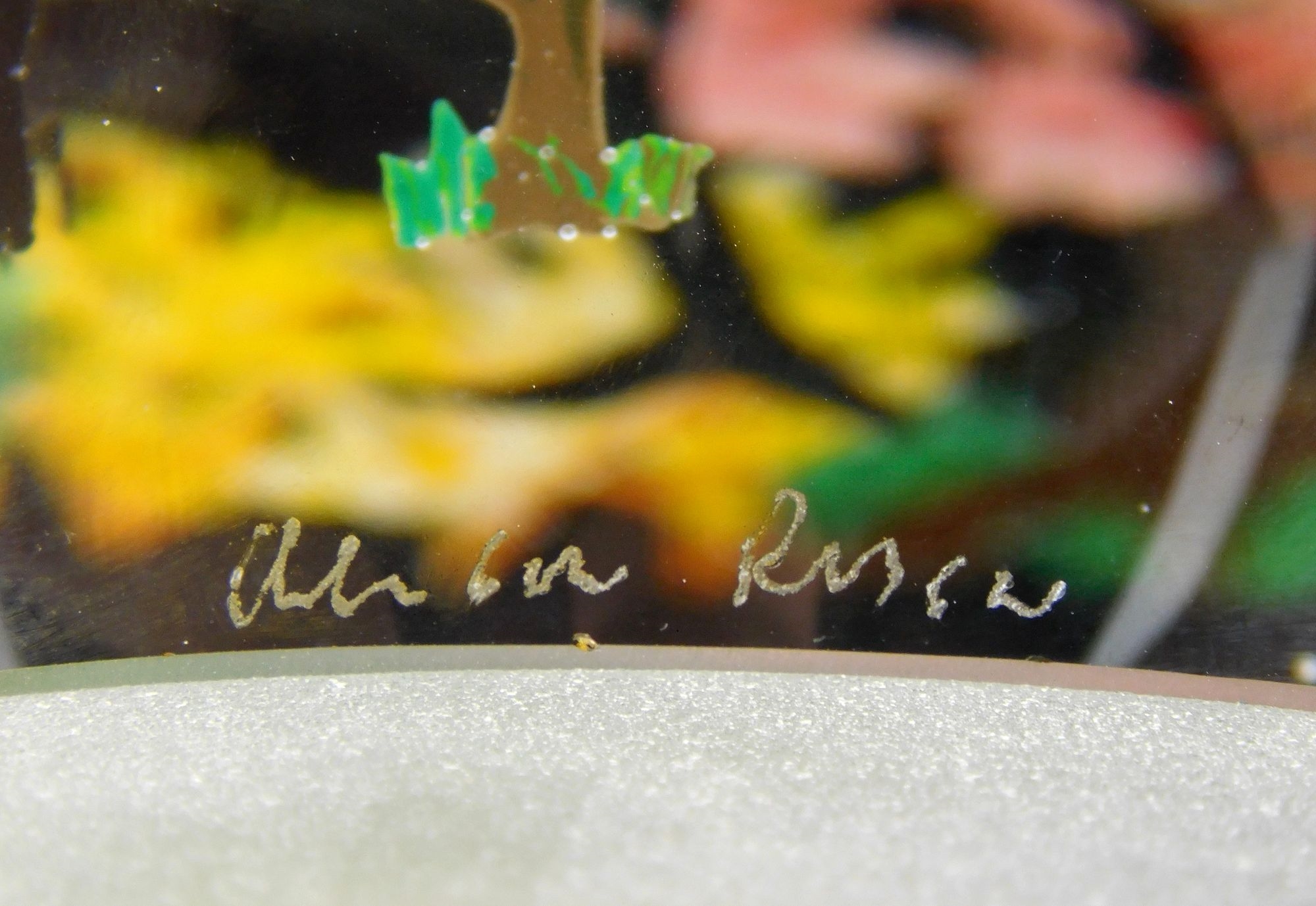 Alison Ruzsa | Alison Ruzsa glass paperweight- Silouettes in Spring ...