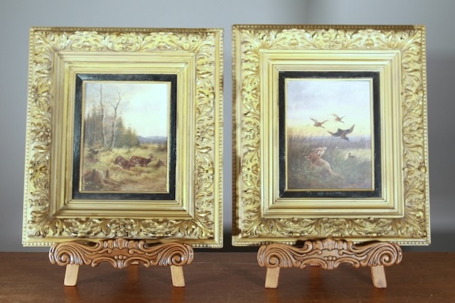 Paar Gemälde Jagdmotive - Moritz Müller I