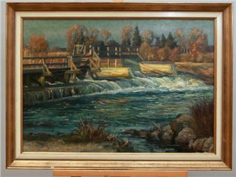 Das alte Dachauer Wehr - Richard Huber