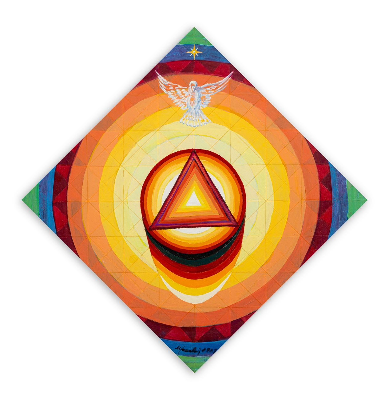 Artwork by Giuliana Macchi, Senza Titolo, Made of oil on canvas