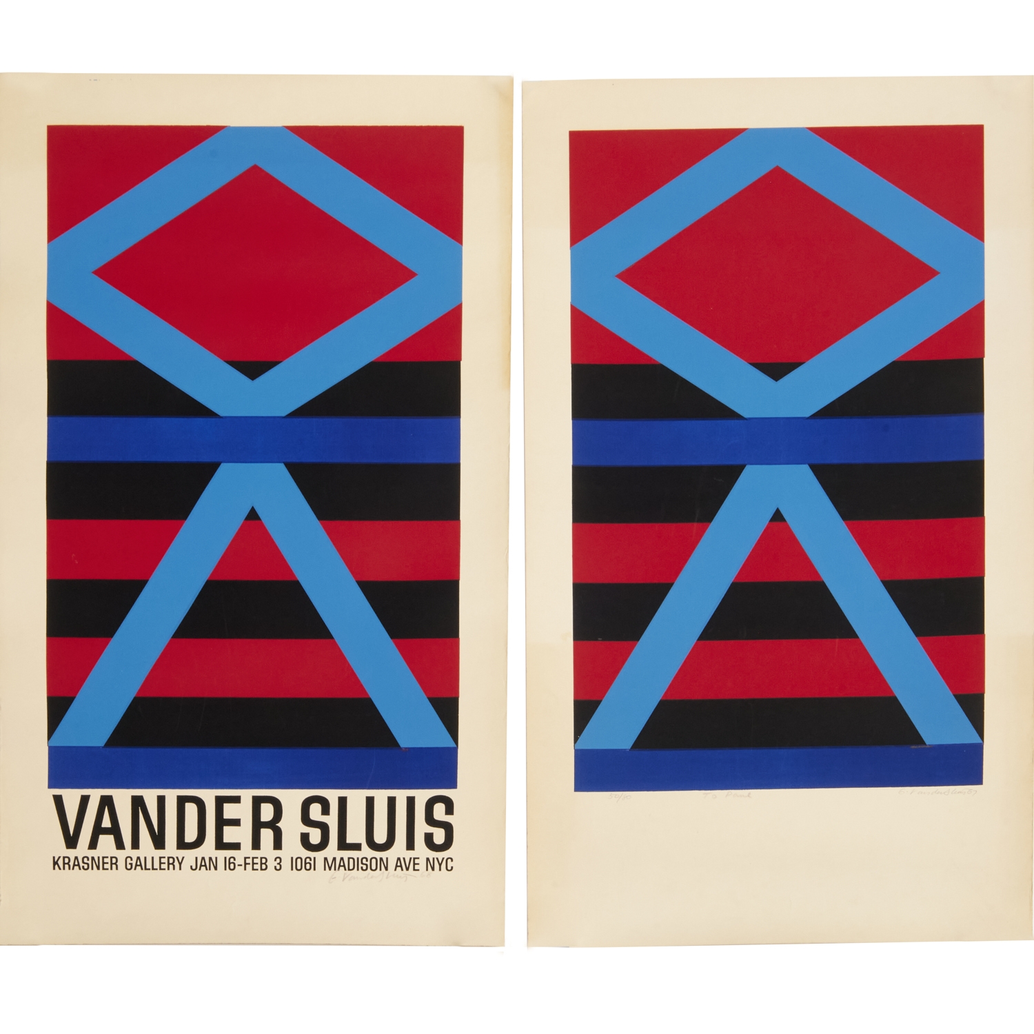 Artwork by George Vander Sluis, untitled abstract, Made of silkscreen prints