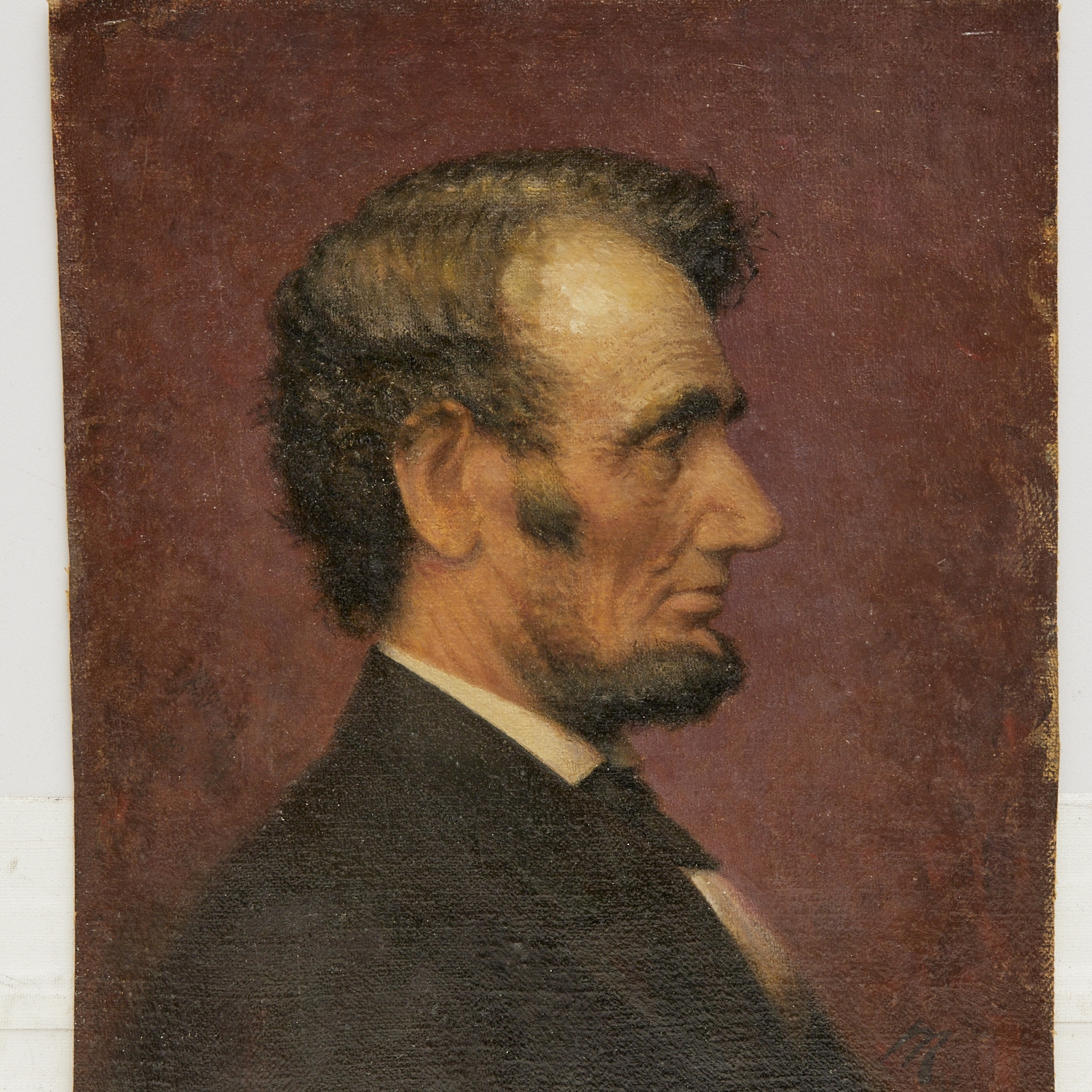 Allen Tupper True | two detailed portraits of Abraham Lincoln in ...