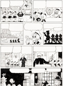 Artwork by Don Rosa, Anders And & Co. [Donald Duck & Company], Made of graphite on two sheets