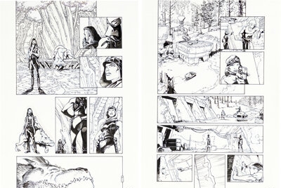 Artwork by Olivier Vatine, Fred, Star Wars: Heir to the Empire, Made of board