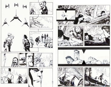 Artwork by Olivier Vatine, Fred, Star Wars: Heir to the Empire, Made of board