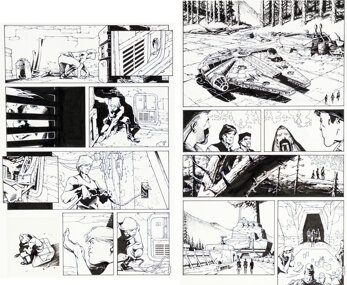 Artwork by Olivier Vatine, Fred, Star Wars: Heir to the Empire, Made of board