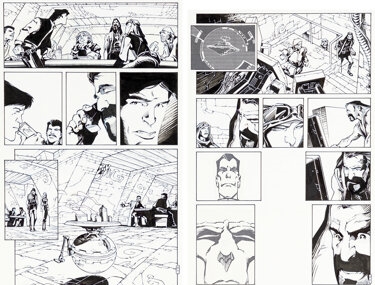 Artwork by Olivier Vatine, Fred, Star Wars: Heir to the Empire, Made of board