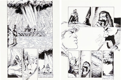 Artwork by Olivier Vatine, Fred, Star Wars: Heir to the Empire, Made of board