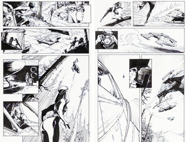 Artwork by Olivier Vatine, Fred, Star Wars: Heir to the Empire, Made of board