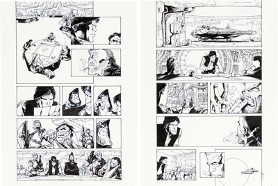 Artwork by Olivier Vatine, Fred, Star Wars: Heir to the Empire, Made of board