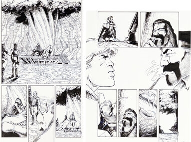 Artwork by Olivier Vatine, Fred, Star Wars: Heir to the Empire, Made of board