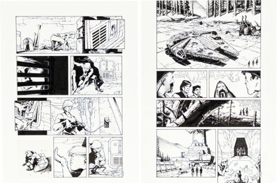 Artwork by Olivier Vatine, Fred, Star Wars: Heir to the Empire, Made of board