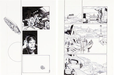 Artwork by Olivier Vatine, Fred, Star Wars: Heir to the Empire, Made of board