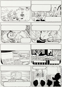 Artwork by Don Rosa, Anders And & Co. [Donald Duck & Company], Made of graphite on two sheets