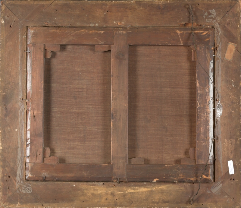 Artwork by Auguste Böhm, Portret van vader en zoon Vandenpeereboom, Made of Olie op doek