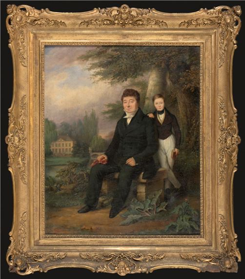 Portret van vader en zoon Vandenpeereboom - Auguste Böhm