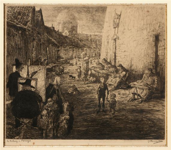 Le Rolweg à Bruges (1907 by Jules de Bruycker