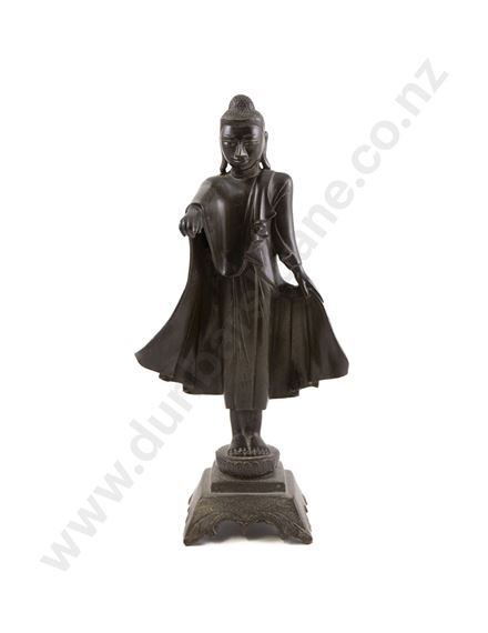 A 19th Century Thai Bronze Boddhisattva by Thai School, 19th Century, 19th Century