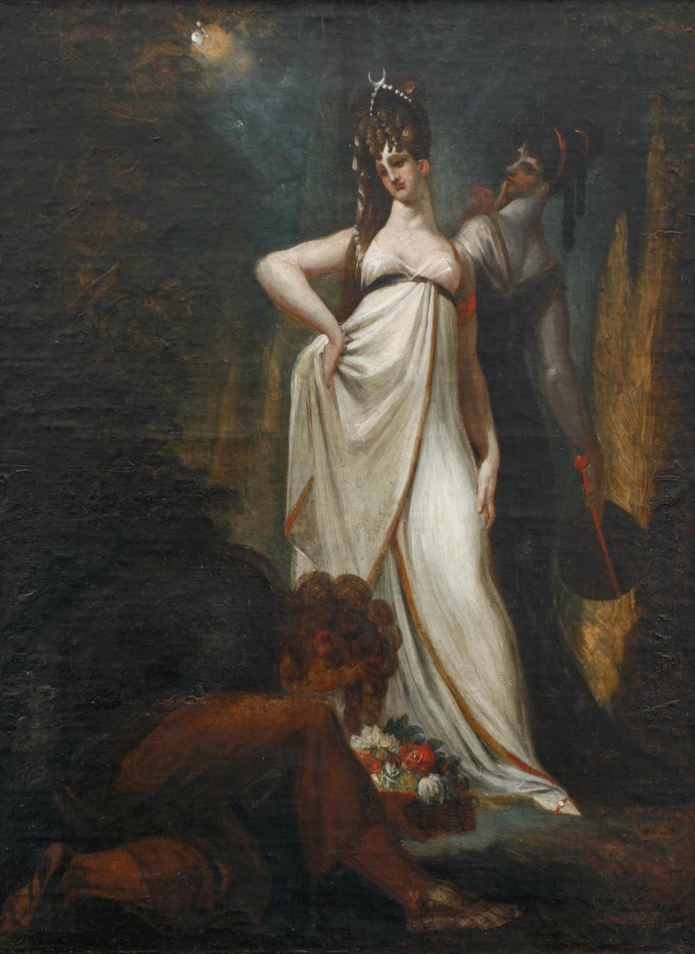 Henry Fuseli | Hüon als Gärtner begegnet der Sultanin Almansaris, 1804/