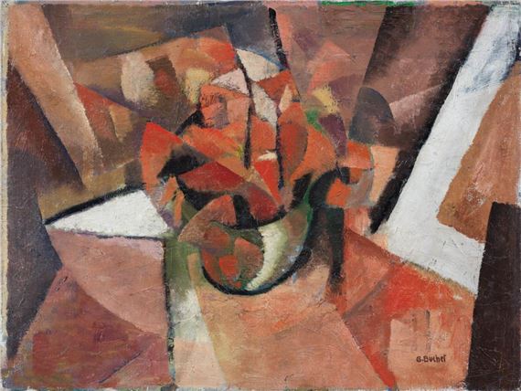 Le bouquet rose, 1917 by Gustave Buchet, 1917