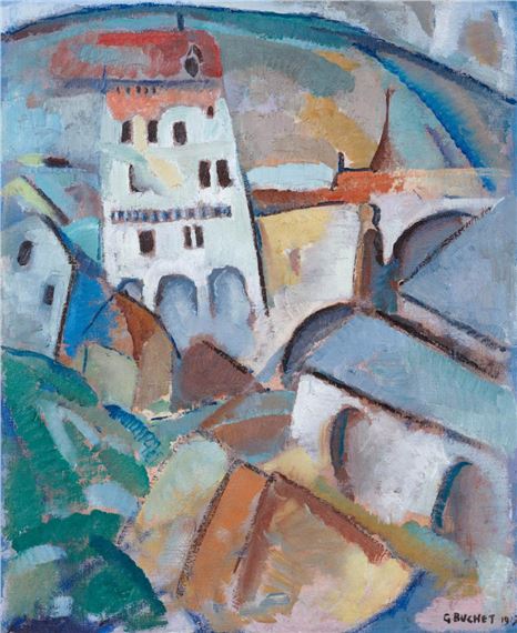 Paysage urbain, 1917 by Gustave Buchet, 1917