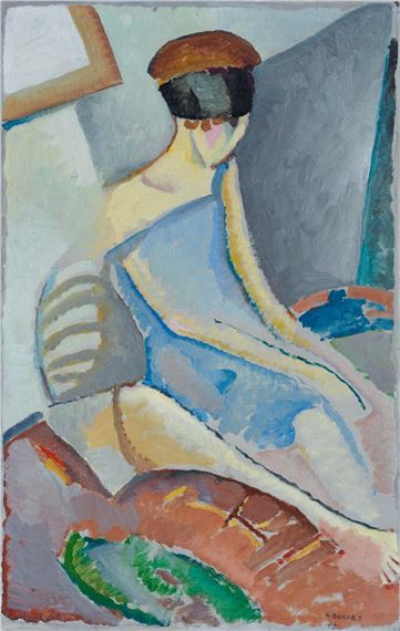 Jeune fille au bandeau, 1917 by Gustave Buchet, 1917