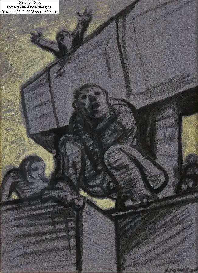 Peter Howson Obe | THE CONTEST (1997) | MutualArt