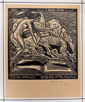 3 ex-libris for himself and his wife. - Jaro Beran