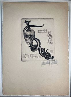 4 ex-libris for various bibliophile - Raimundo Rosell Rosal