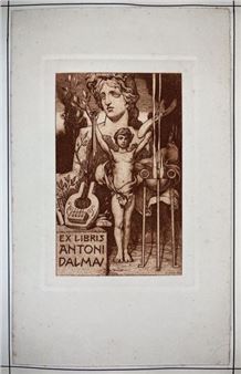 2 ex-libris for various bibliophiles - Josep Triadó Mayol