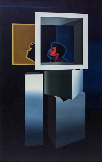 Self-Portrait: Thinking Outside The Box - 2015 by David Rellim, 2015