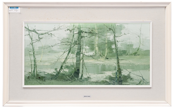 Artwork by Franco Gnocchi, Nel bosco, Made of oil on canvas