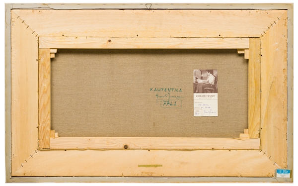 Artwork by Franco Gnocchi, Nel bosco, Made of oil on canvas