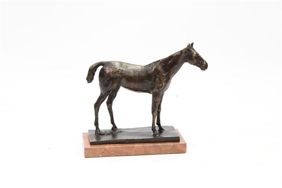 Cheval à l'arrêt by Edgar Degas