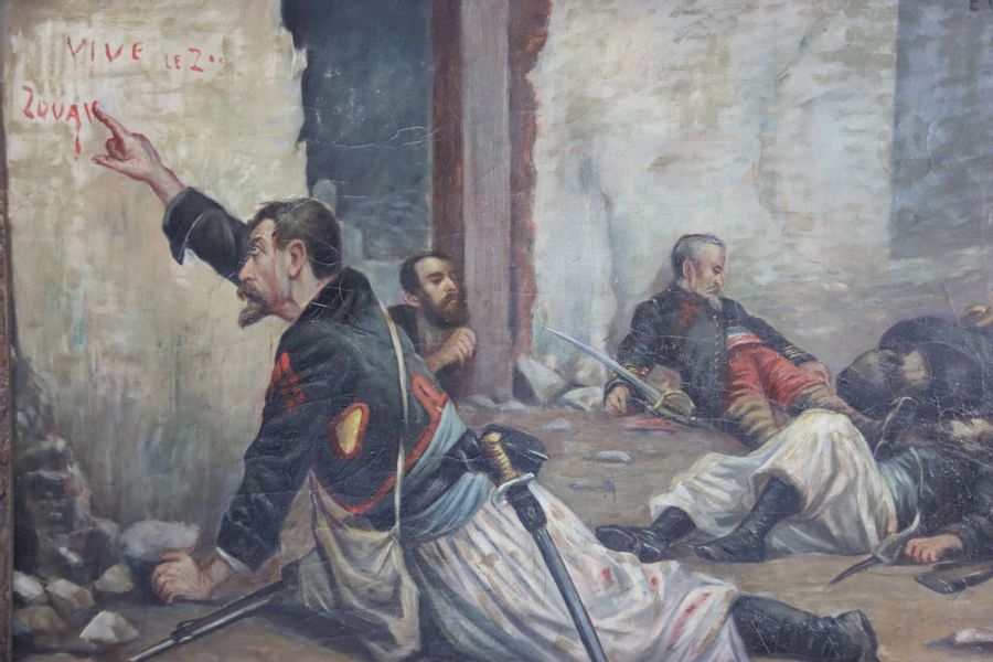 Artwork by Édouard Creditor, CREANCIER Édouard (XIX): Zouave de la guerre.... - Lot 80 - Alexandre Landre Nancy, Made of huile sur toile