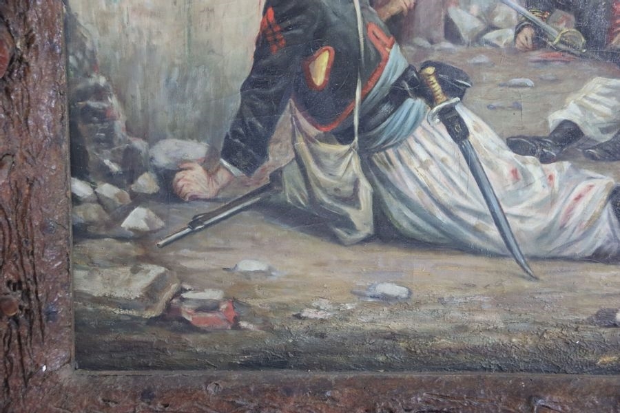 Artwork by Édouard Creditor, CREANCIER Édouard (XIX): Zouave de la guerre.... - Lot 80 - Alexandre Landre Nancy, Made of huile sur toile
