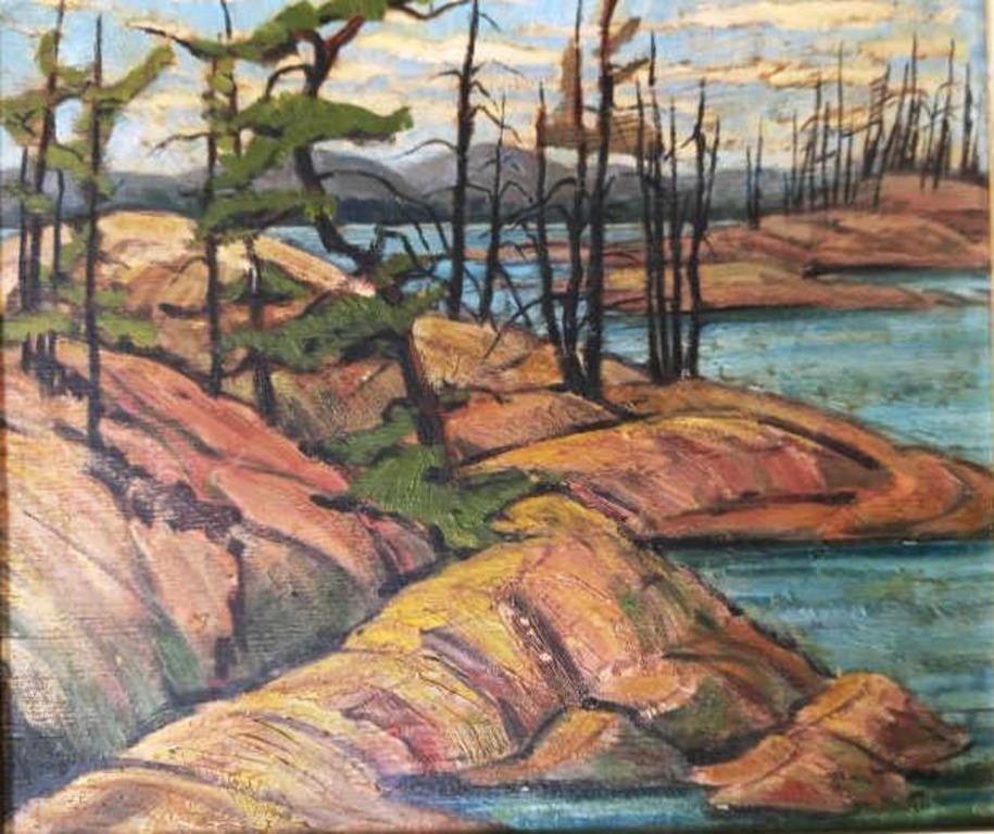 Tom Thomson Rocky Shoreline Bay MutualArt